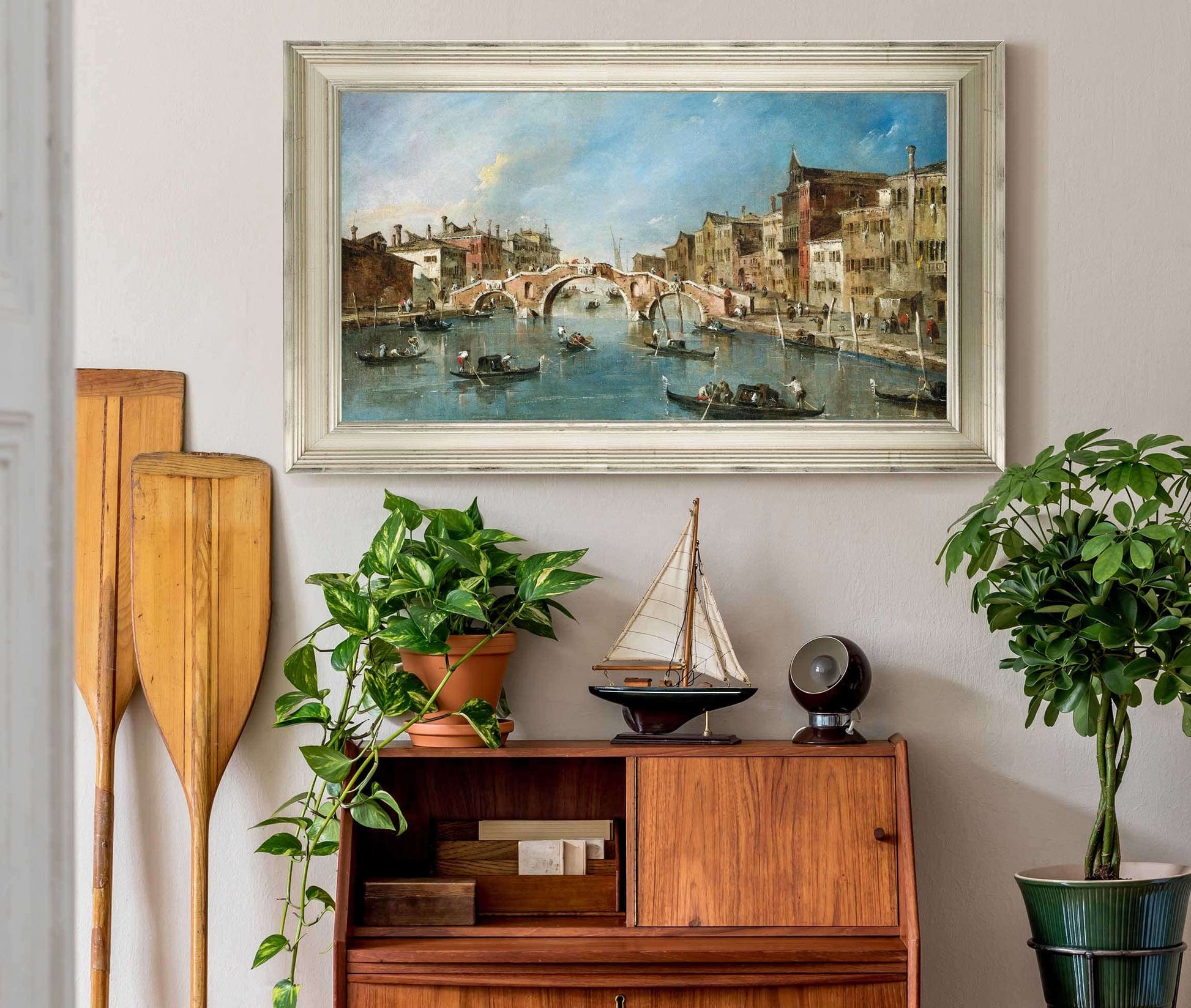 View On The Cannaregio Canalvenice by Francesco Guardi