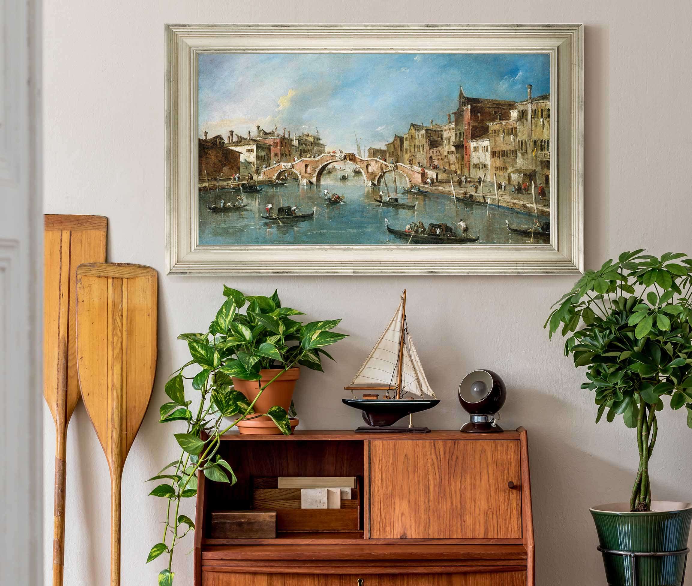View On The Cannaregio Canalvenice by Francesco Guardi