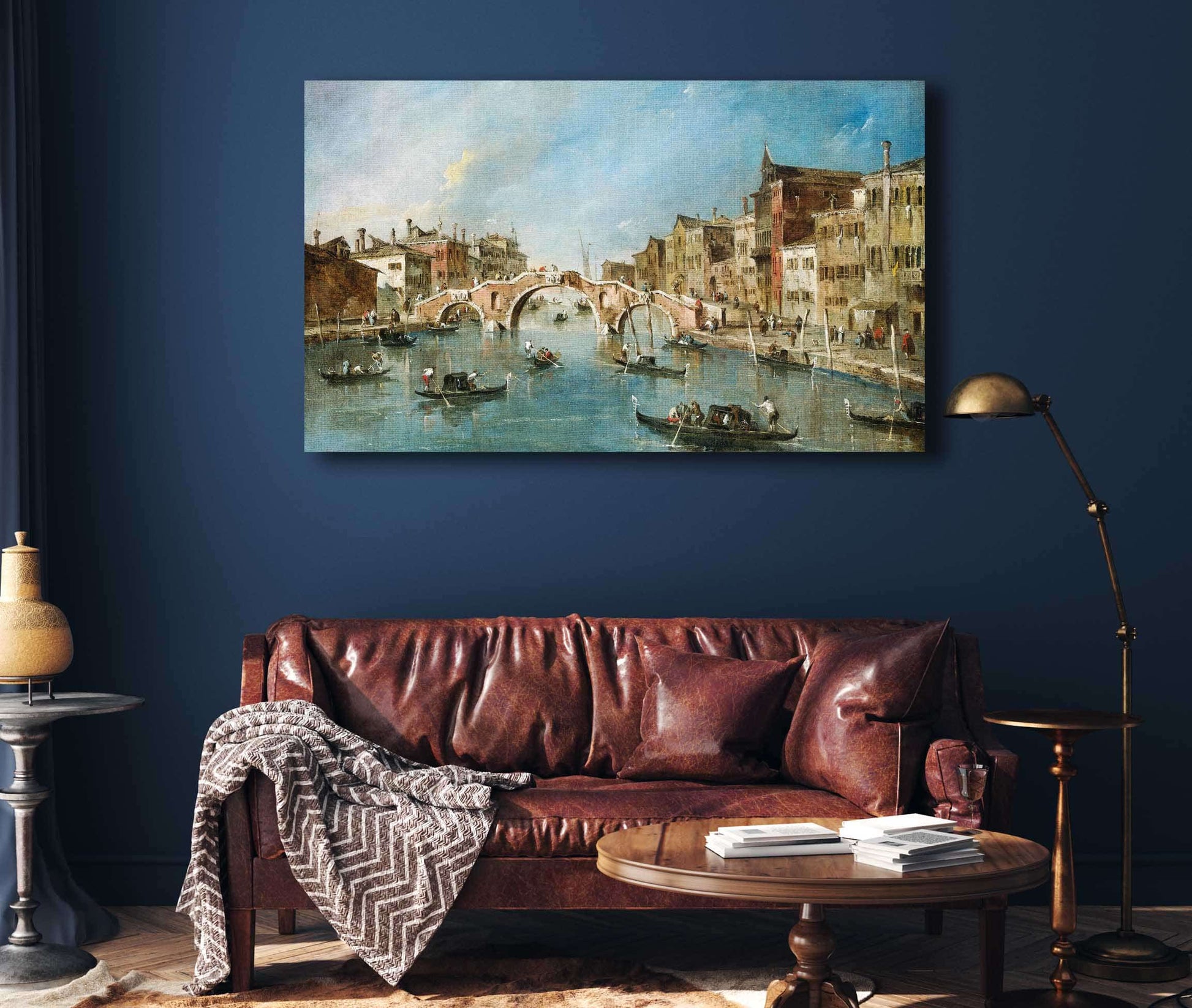 View On The Cannaregio Canalvenice by Francesco Guardi