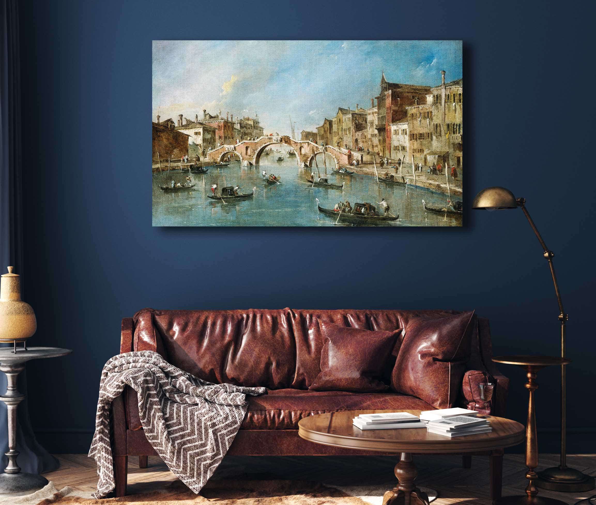 View On The Cannaregio Canalvenice by Francesco Guardi