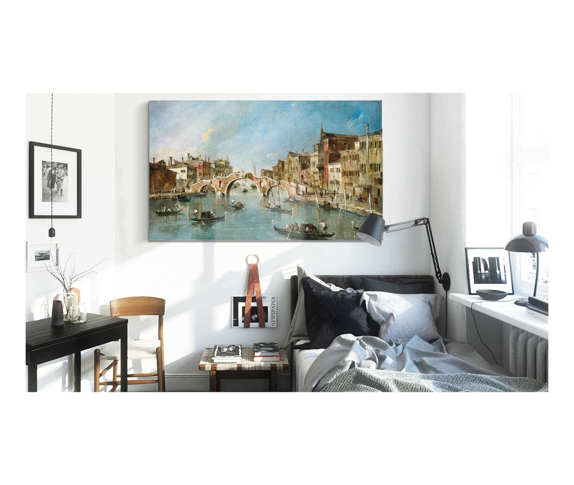 View On The Cannaregio Canalvenice by Francesco Guardi