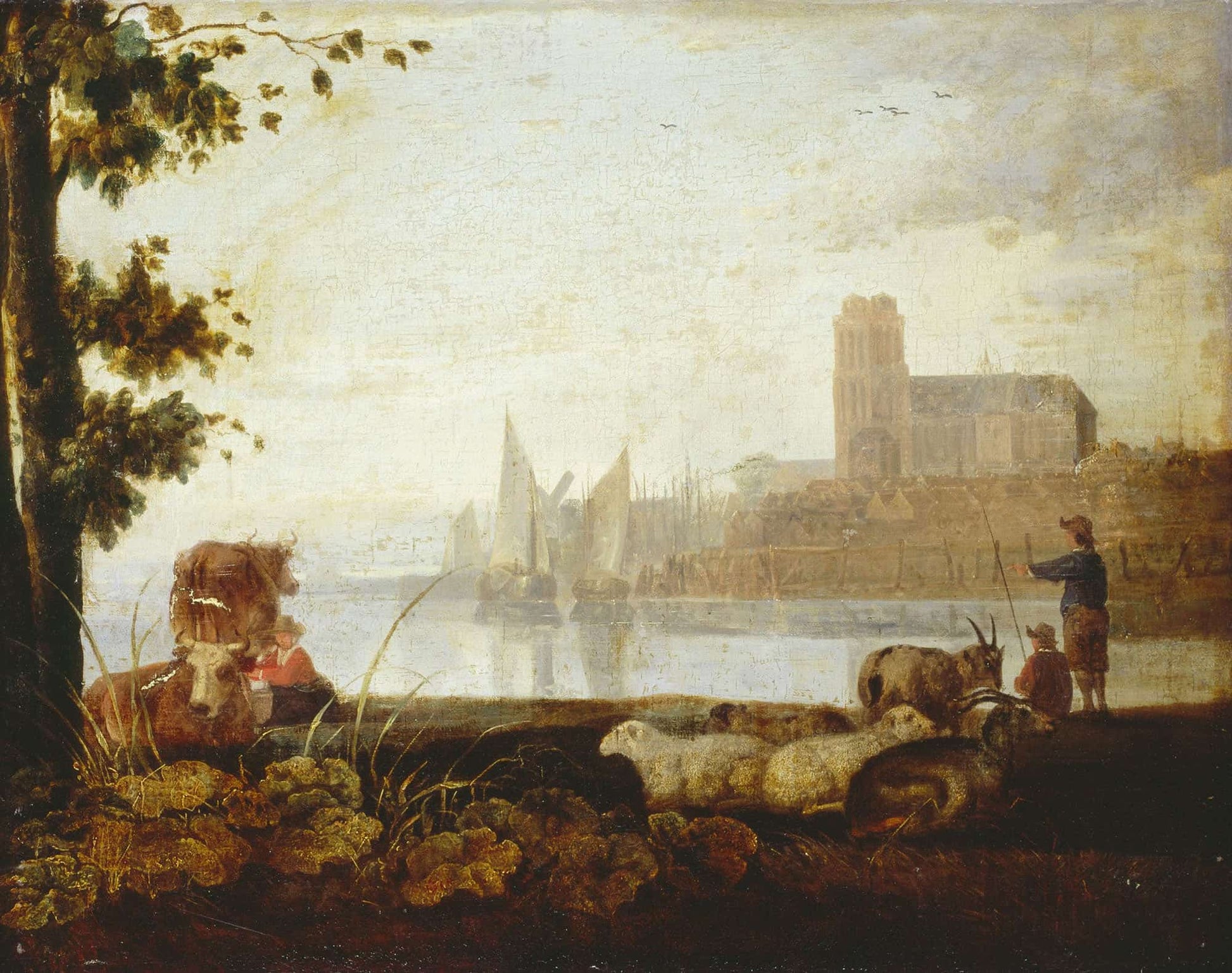View On The Maas by Aelbert Cuyp