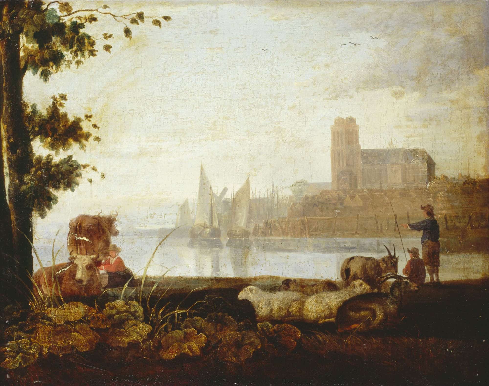 View On The Maas by Aelbert Cuyp