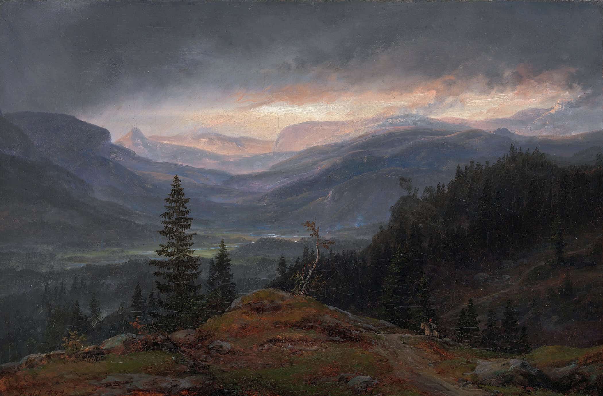 View Over Hallingdal by Johan Christian Dahl