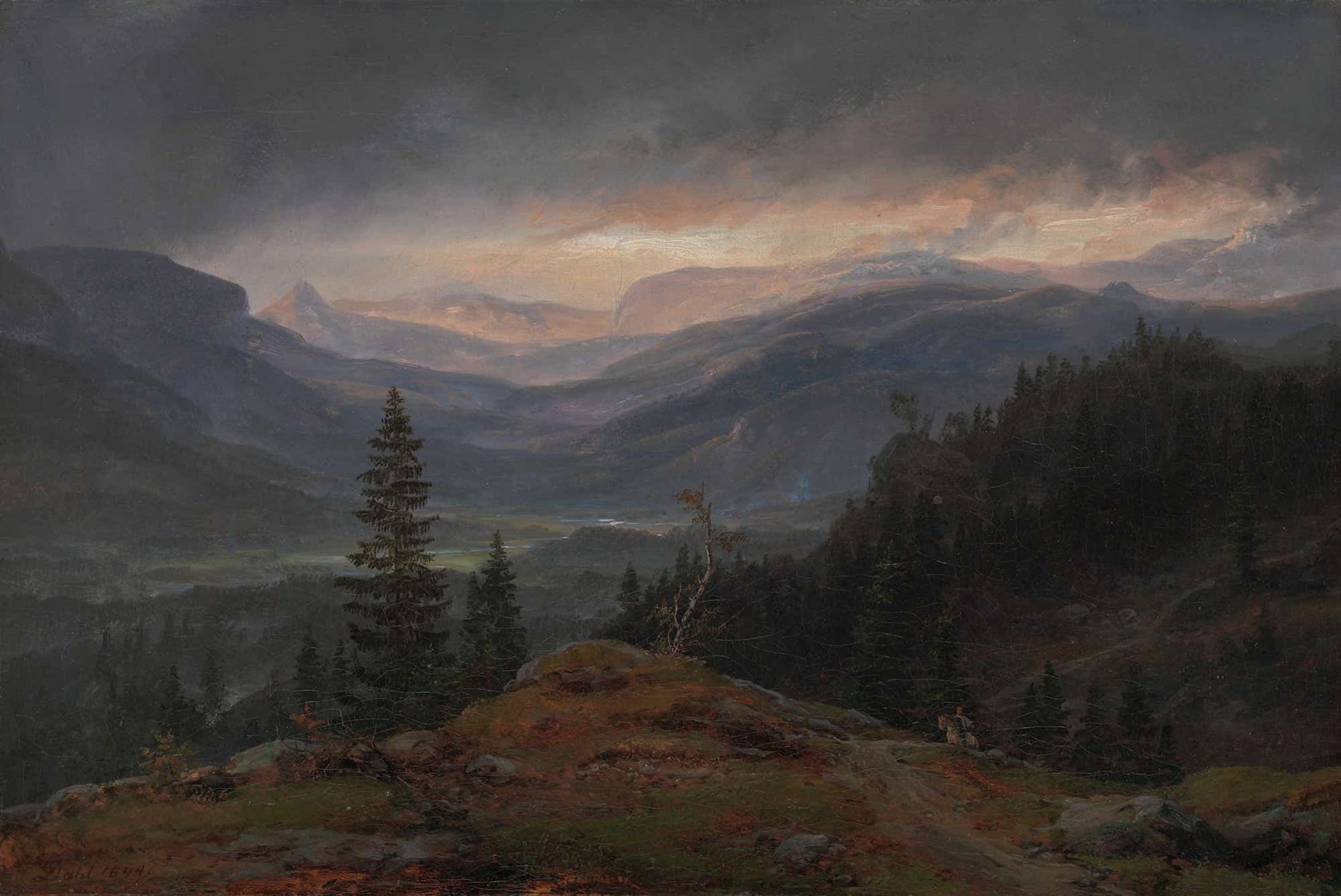 View Over Hallingdal by Johan Christian Dahl