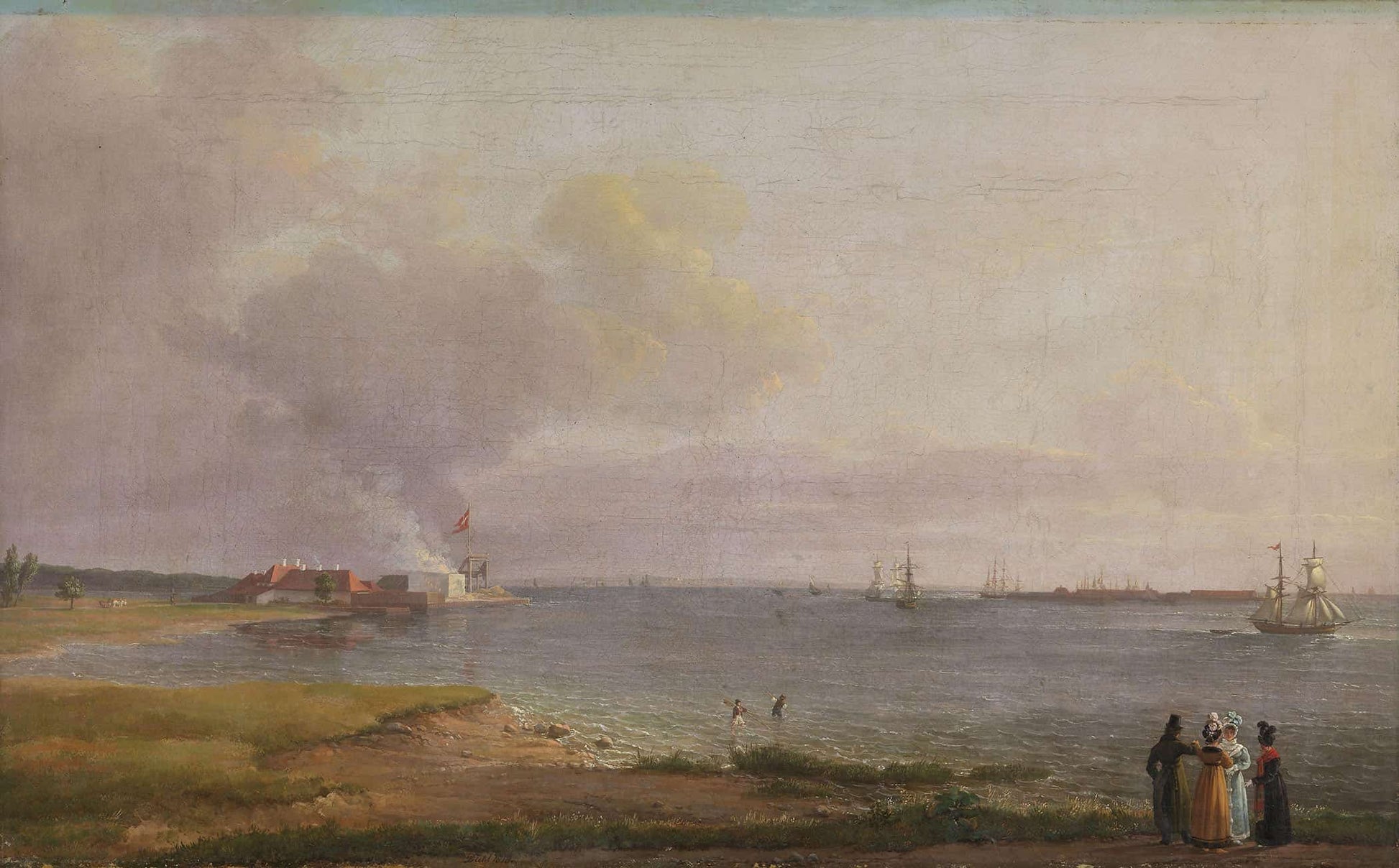 View Over Oresund Near The Lime Works by Johan Christian Dahl
