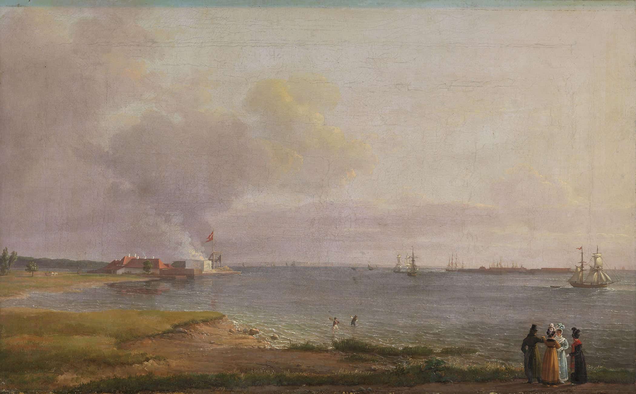 View Over Oresund Near The Lime Works by Johan Christian Dahl