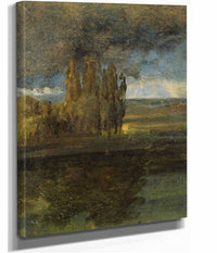 View Over The Elbe And The Der Bar Bastion by Johan Christian Dahl