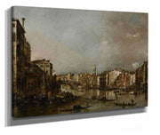 View Up The Grand Canal Toward The Rialto by Francesco Guardi