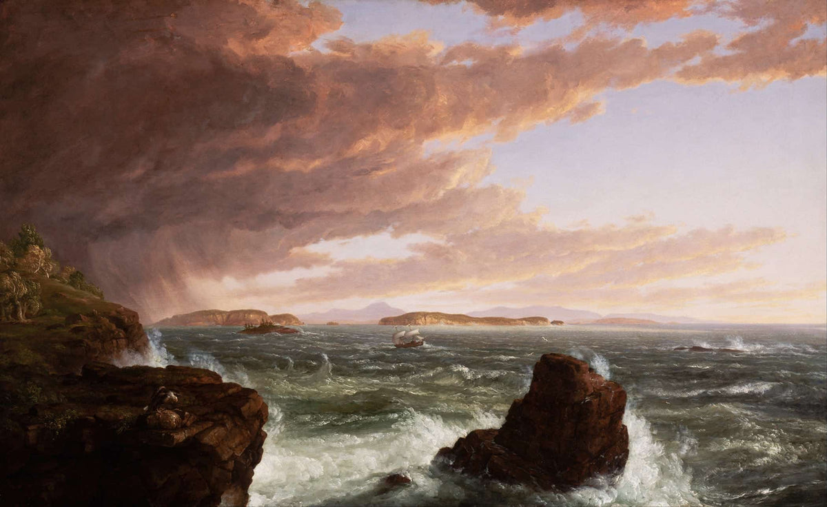 Views Across Frenchmans Bay From Mt Desert Island After A Squall by Thomas Cole