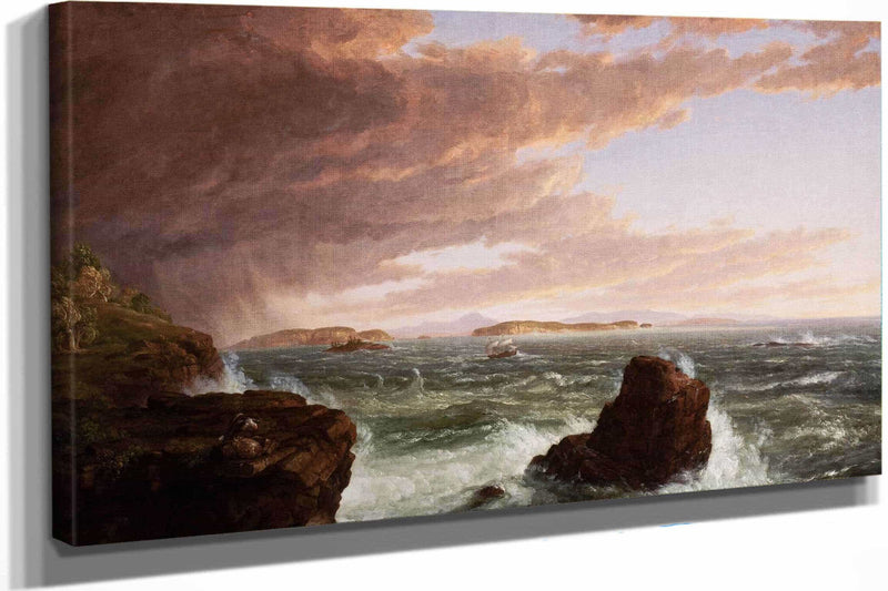 Views Across Frenchmans Bay From Mt Desert Island After A Squall by Thomas Cole