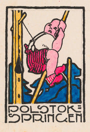 Vignet `Polstok Springen by Reijer Stolk