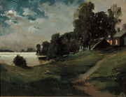 Villa At Haikko In The Moonlight by Albert Edelfelt