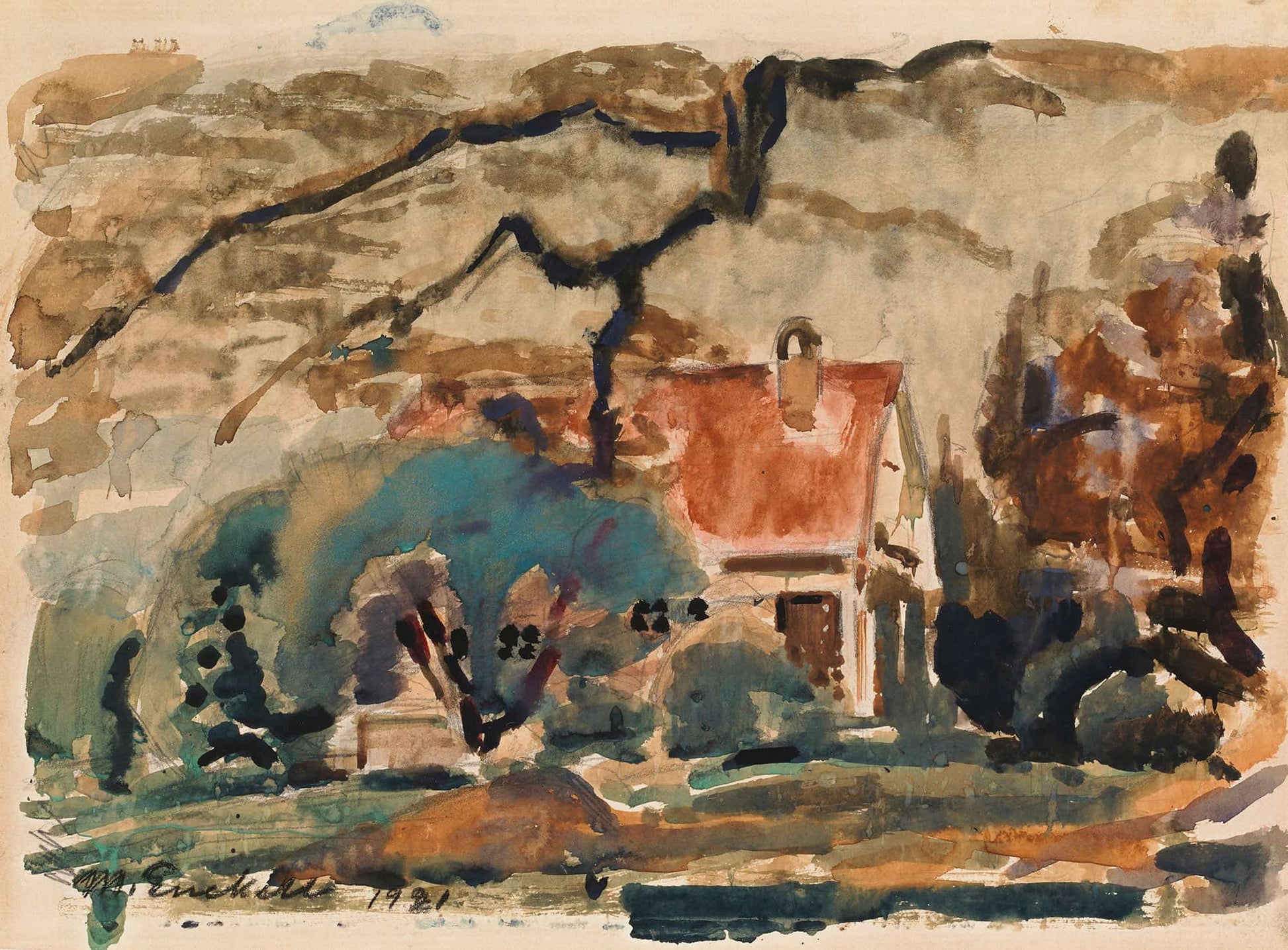 Villa Of The Artist In Kilo by Magnus Enckell