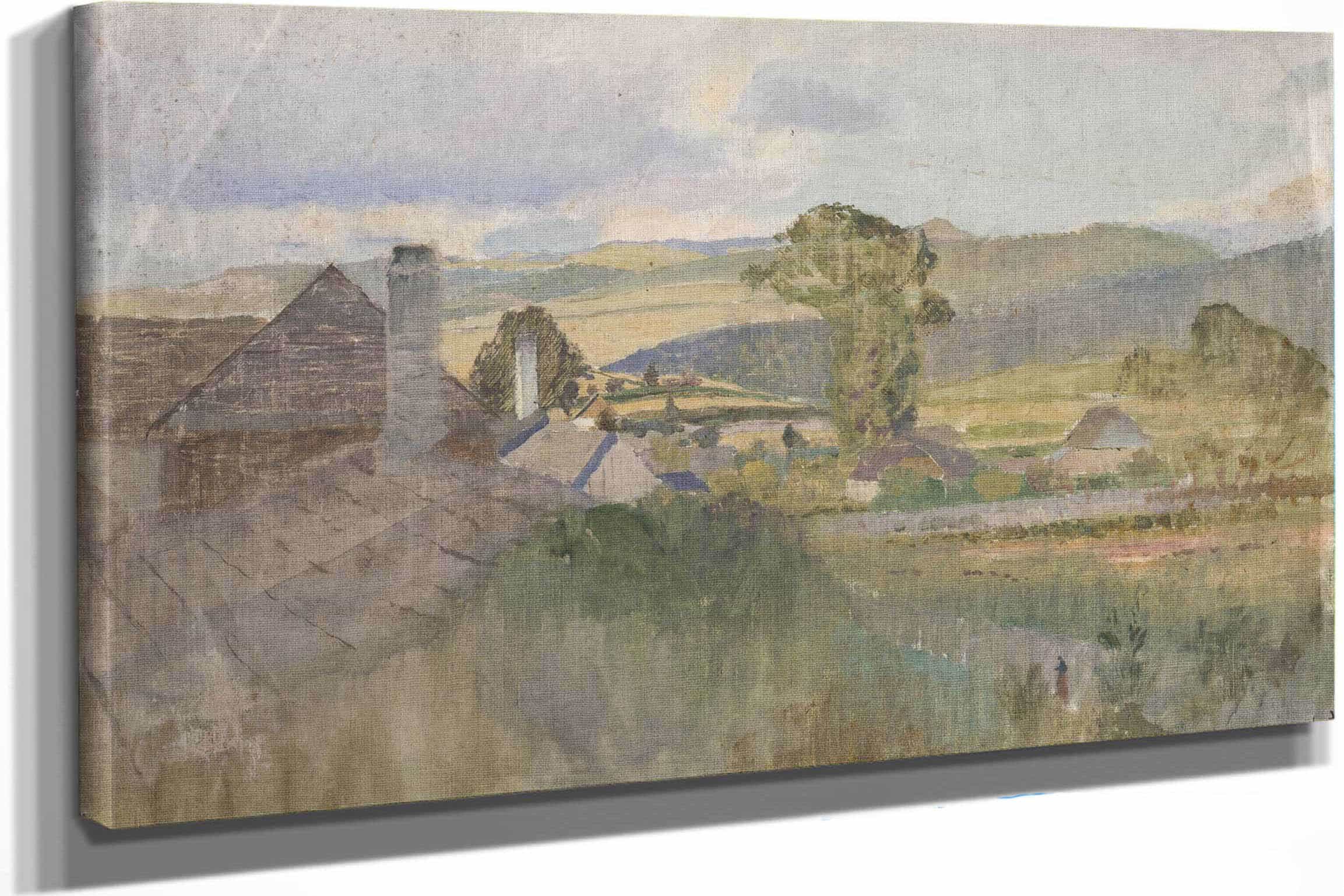 Village Below The Tatras   by Ladislav Mednyanszky