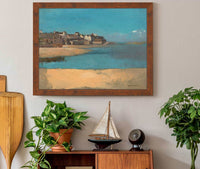 Village By The Sea In Brittany by Odilon Redon