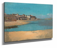 Village By The Sea In Brittany by Odilon Redon