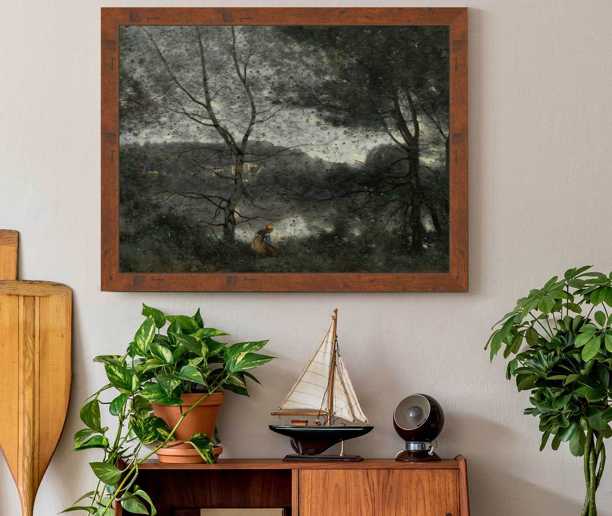 Ville Davray by Jean Baptiste Camille Corot