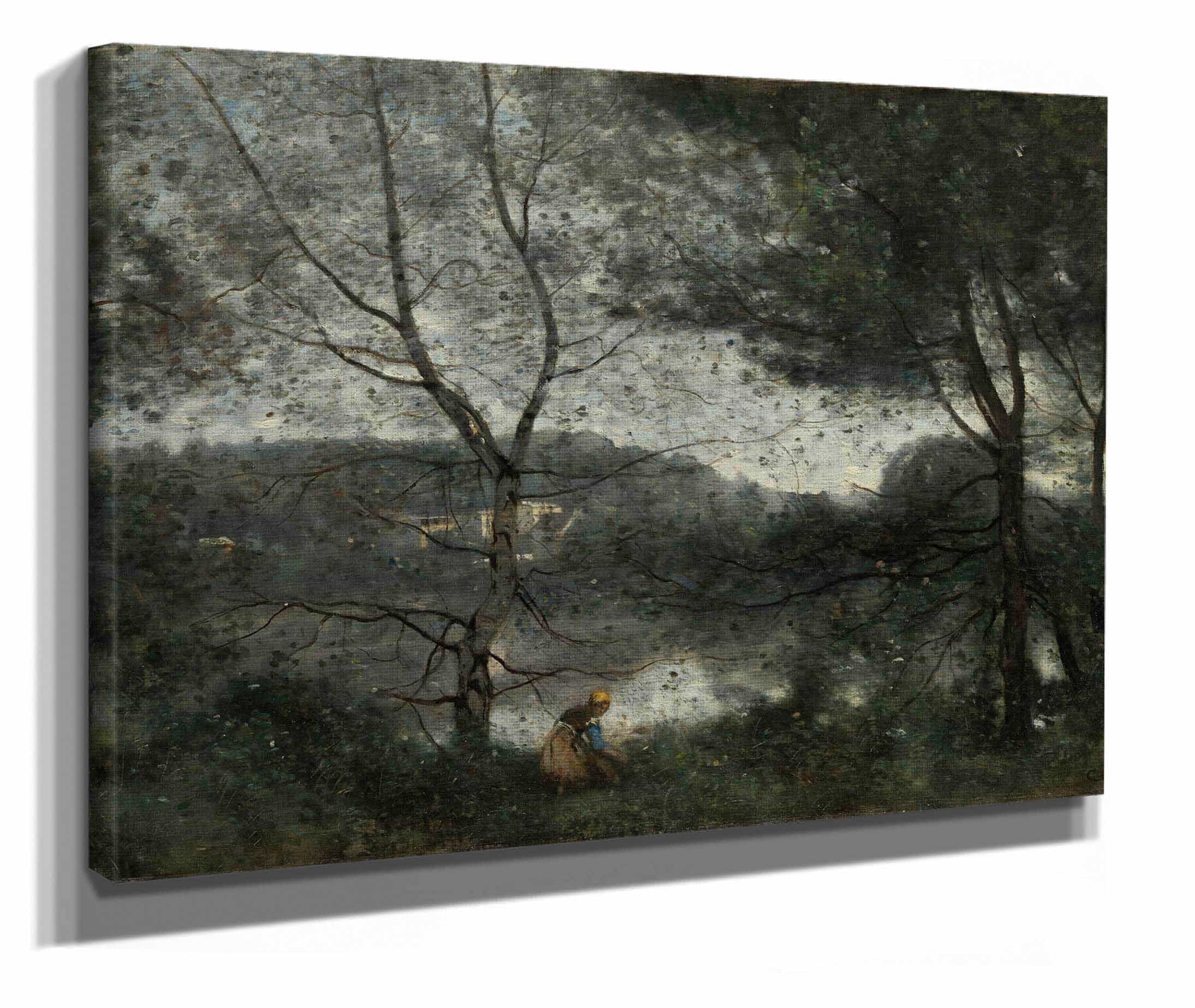 Ville Davray by Jean Baptiste Camille Corot