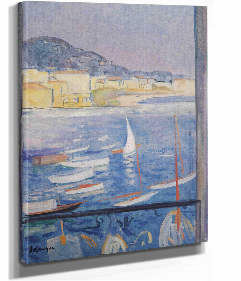 Villefranche Sur Mer Fenetre Ouverte Sur Le Port by Henri Lebasque