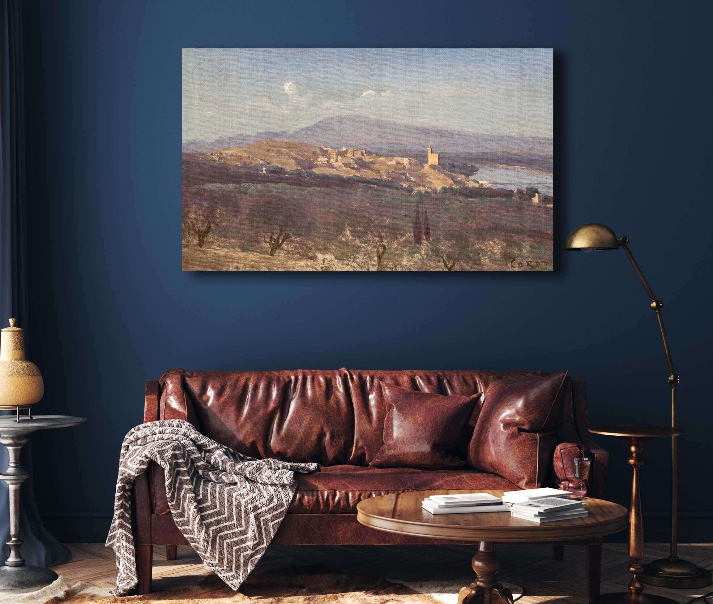 Villeneuve Les Avignon by Jean Baptiste Camille Corot