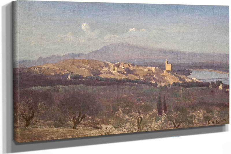 Villeneuve Les Avignon by Jean Baptiste Camille Corot