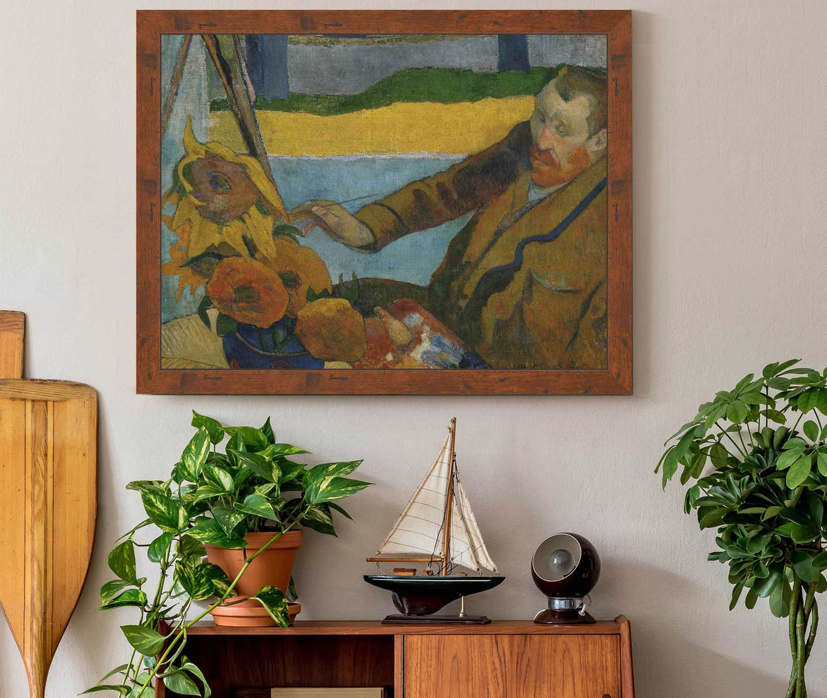 Vincent Van Gogh Painting Sunflowers by Paul Gauguin