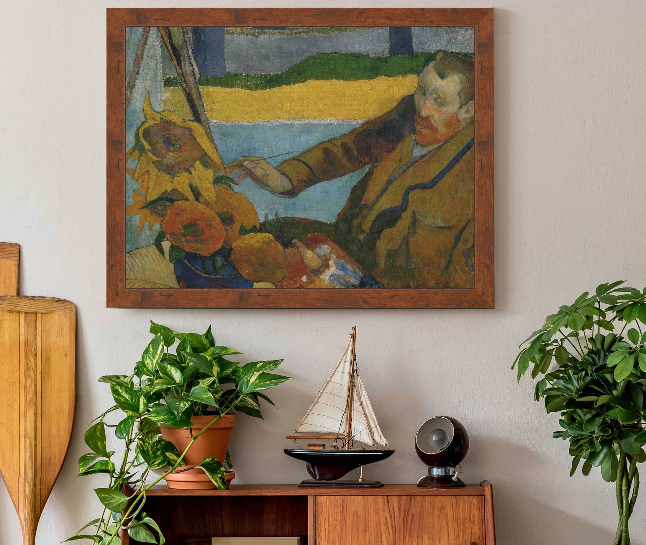 Vincent Van Gogh Painting Sunflowers by Paul Gauguin