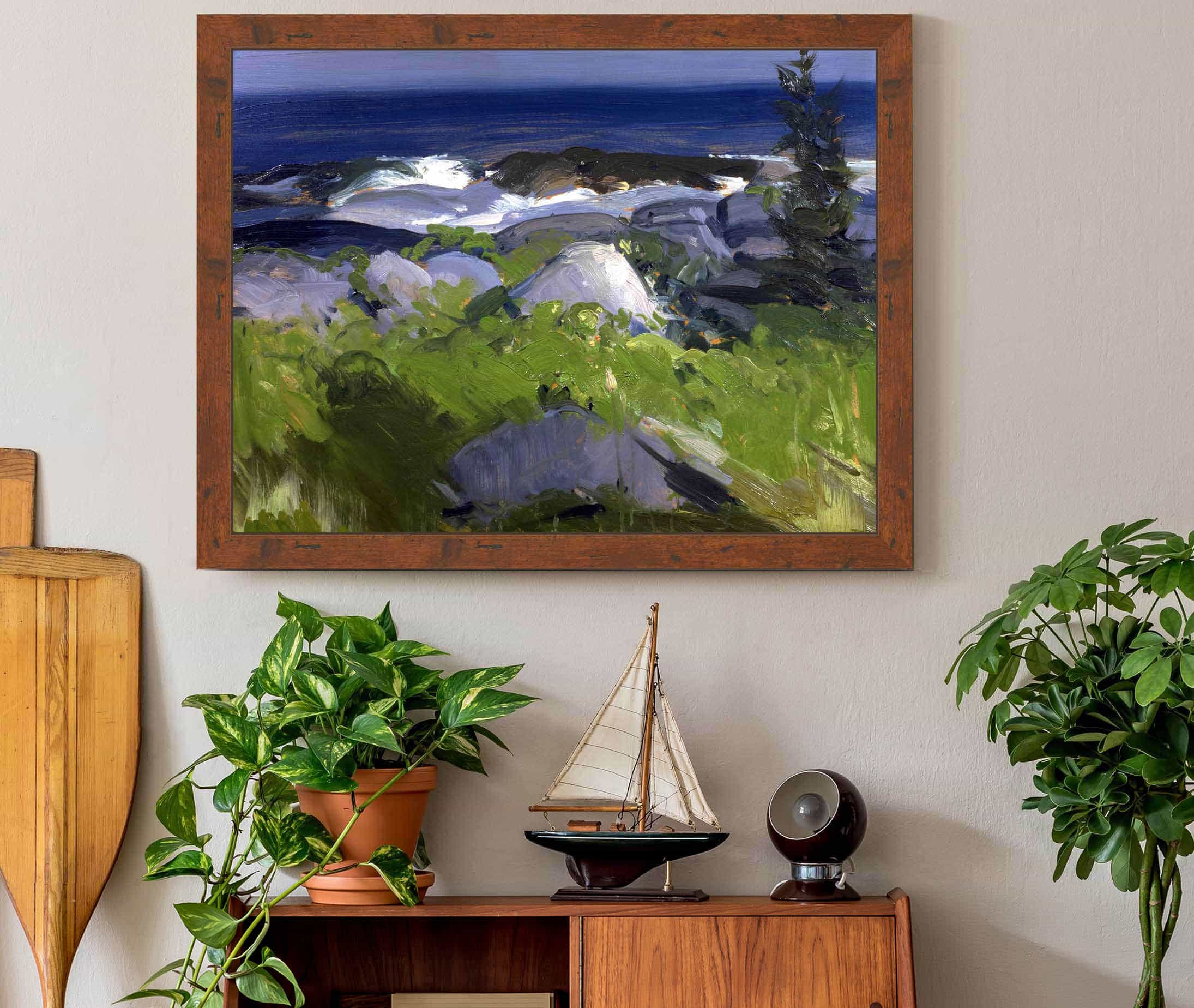 Vine Clad Shore Monhegan Island by George Wesley Bellows