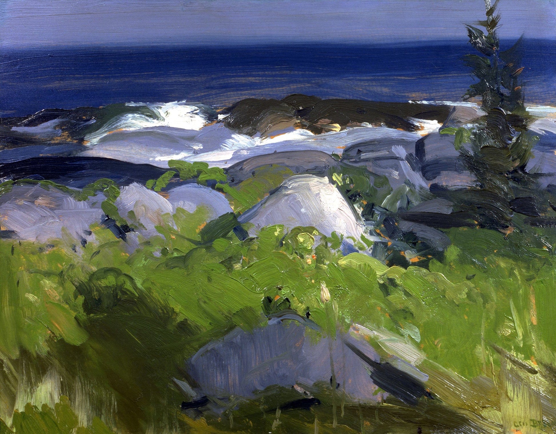 Vine Clad Shore Monhegan Island by George Wesley Bellows