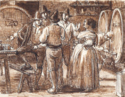 Vinen Proves I Kaelderen by Wilhelm Marstrand
