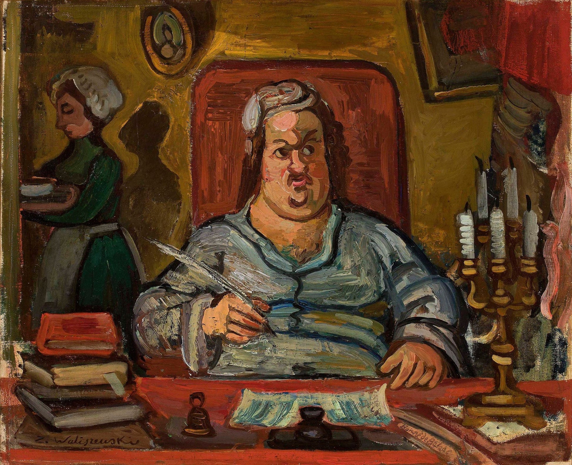 Violet Nude by Zygmunt Waliszewski