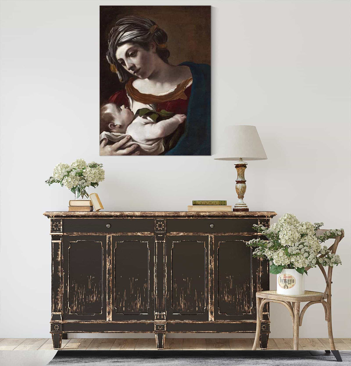 Virgin And Child by Guercino