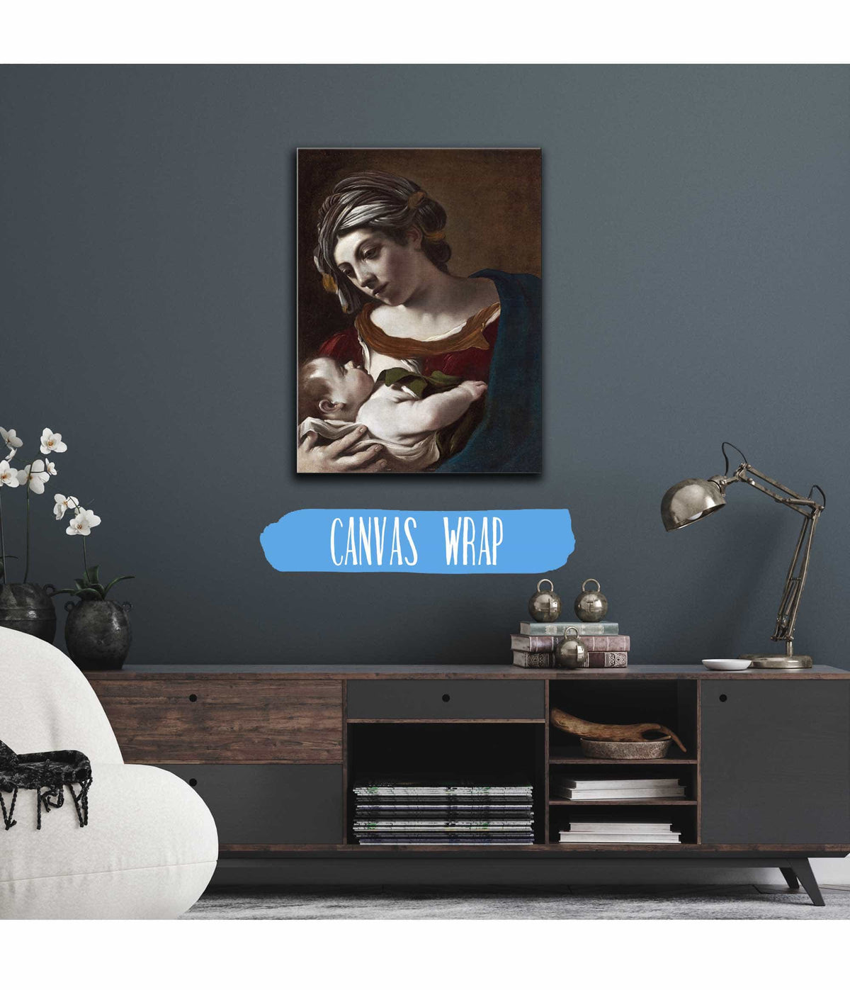 Virgin And Child by Guercino