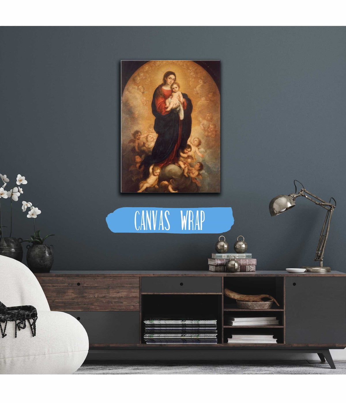 Virgin And Child In Glory by Bartolome Esteban Murillo