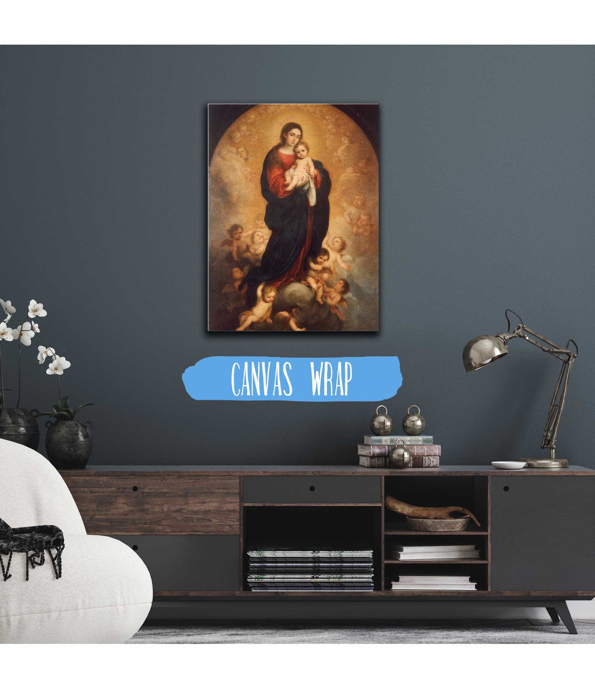 Virgin And Child In Glory by Bartolome Esteban Murillo