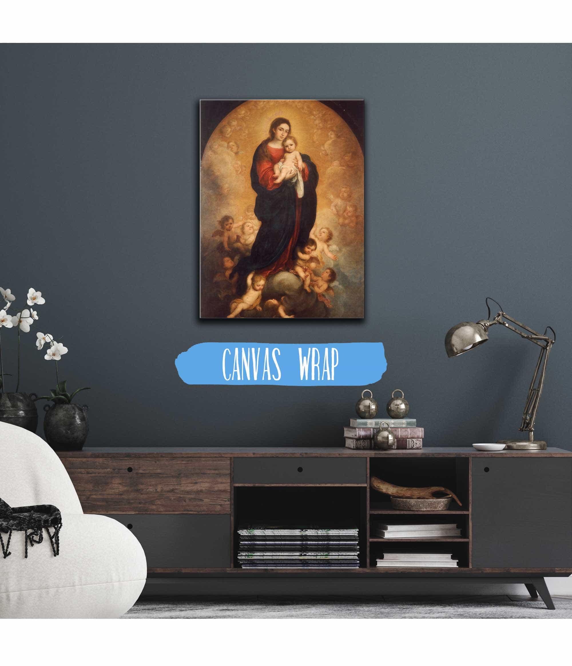 Virgin And Child In Glory by Bartolome Esteban Murillo