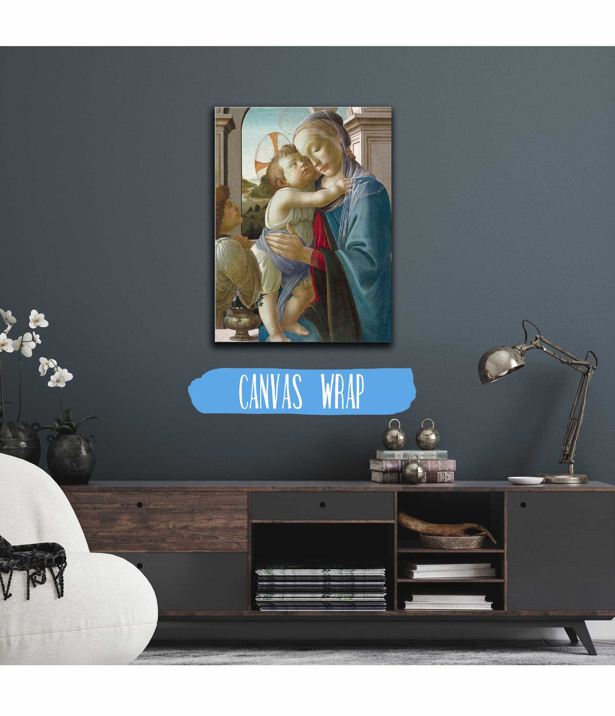 Virgin And Child With An Angel by Sandro Botticelli