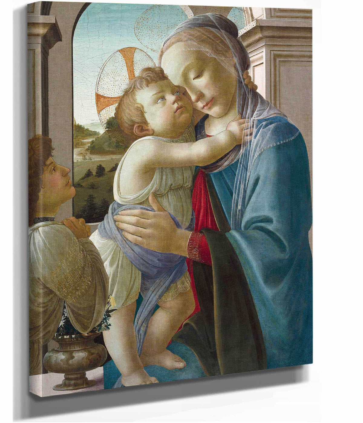 Virgin And Child With An Angel by Sandro Botticelli
