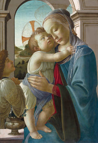Virgin And Child With An Angel by Sandro Botticelli