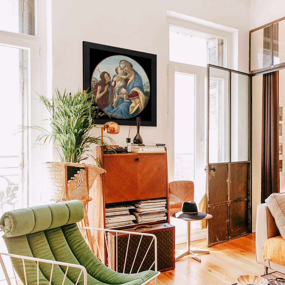 Virgin And Child With The Young Saint John The Baptist by Sandro Botticelli