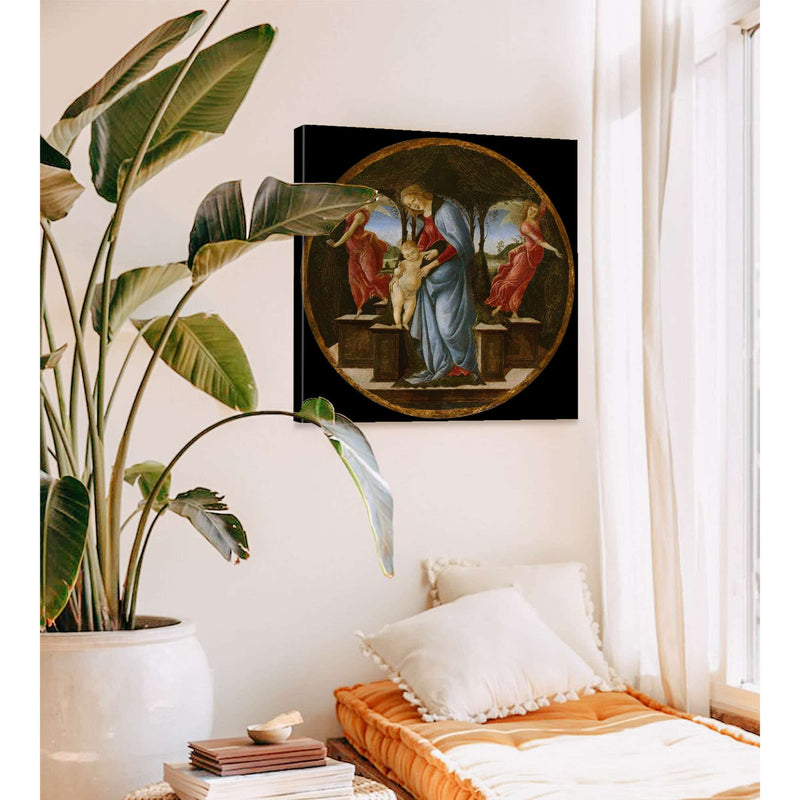 Virgin And Child With Two Angels by Sandro Botticelli