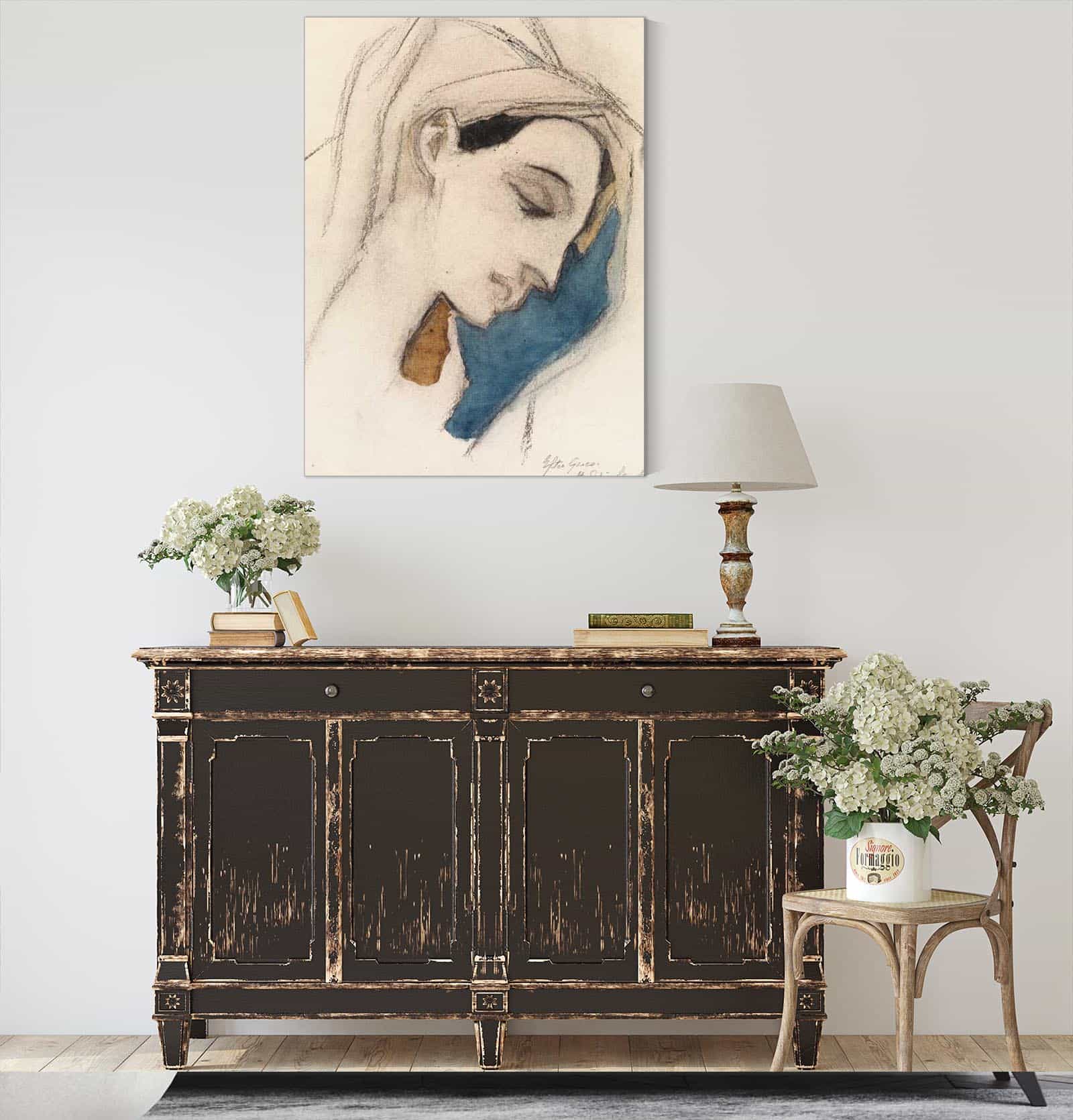 Virgin Mary After El Greco by Helene Schjerfbeck