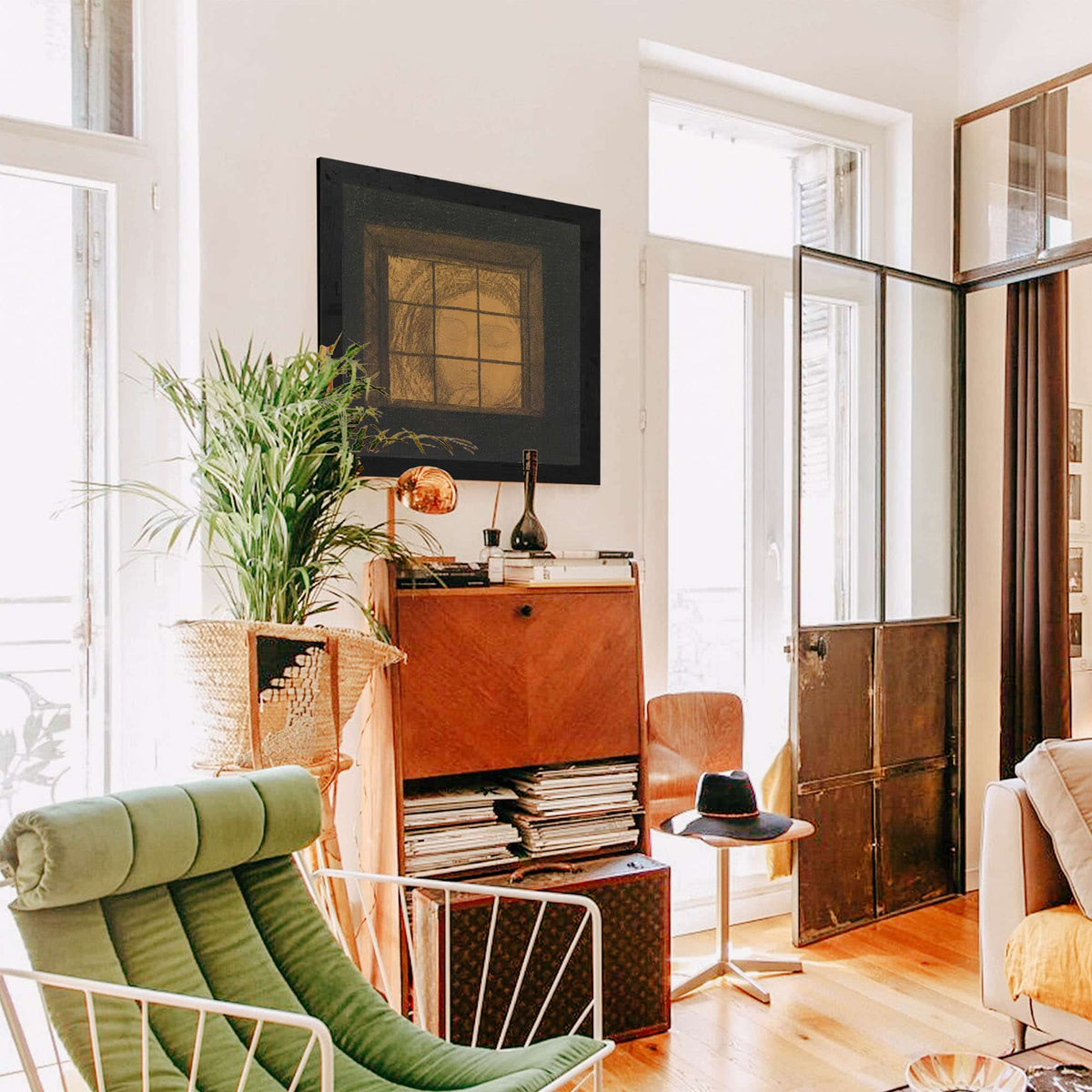 Visage Derriere Une Fenetre by Odilon Redon