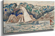Voilier Naviguant Sur Le Trieux by Paul Signac