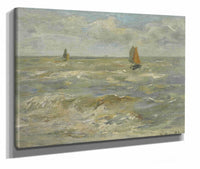 Voiliers Sur La Mer by Eugene Boudin