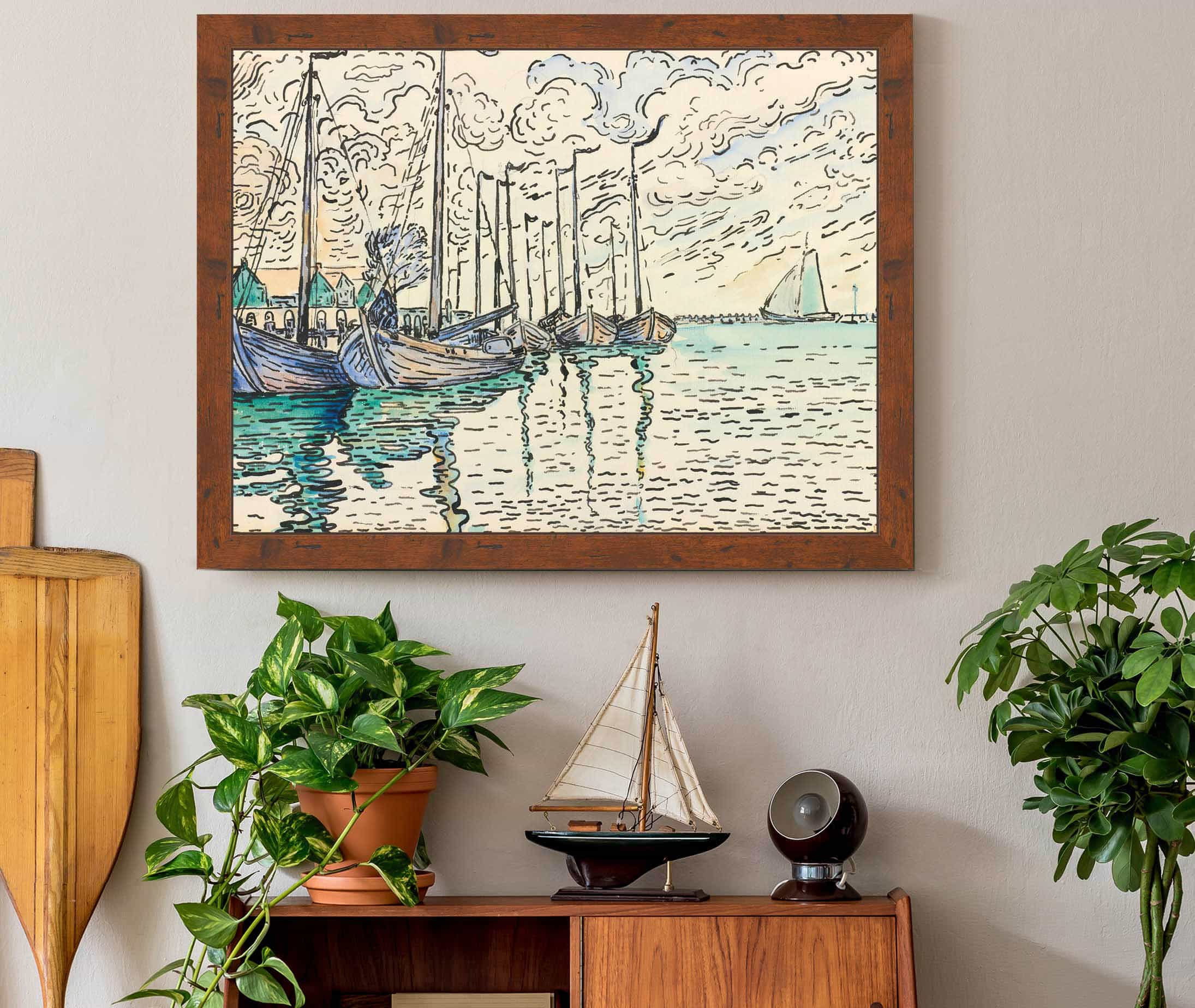Volendam Barques De Peche by Paul Signac