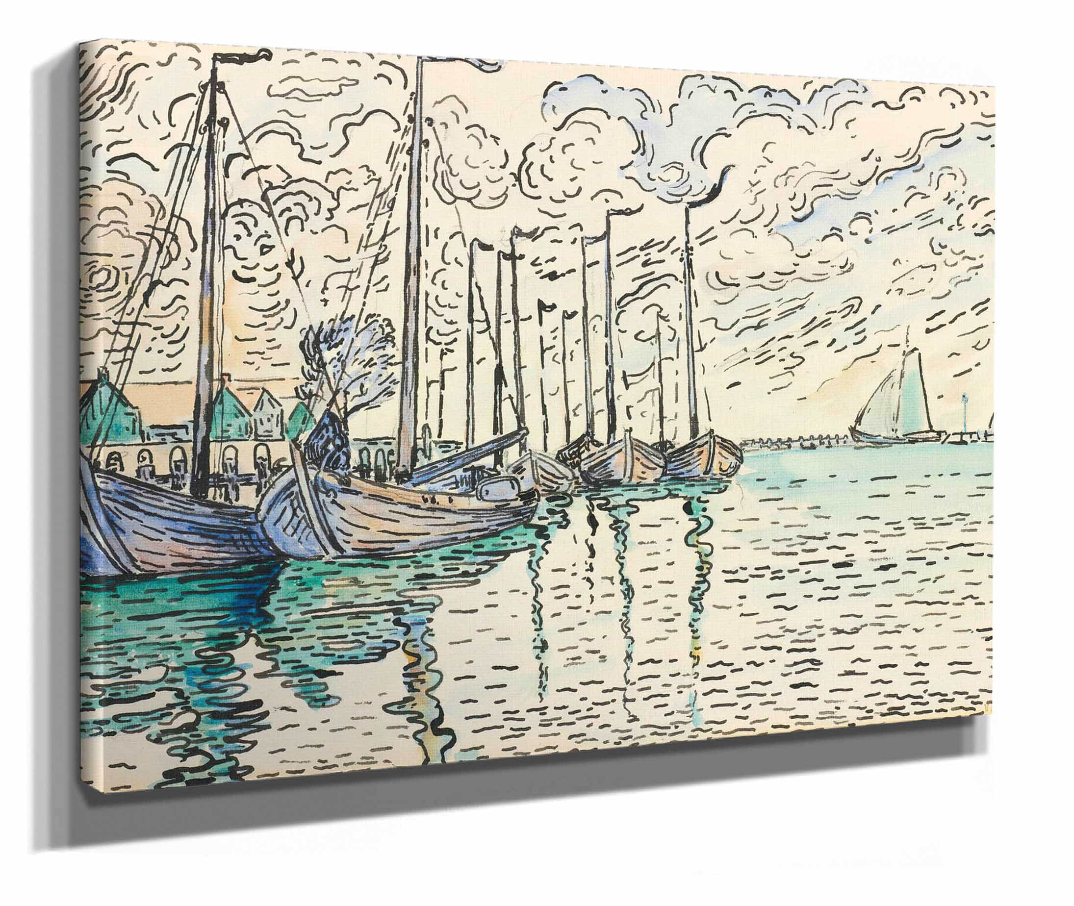 Volendam Barques De Peche by Paul Signac