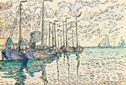 Volendam Barques De Peche by Paul Signac