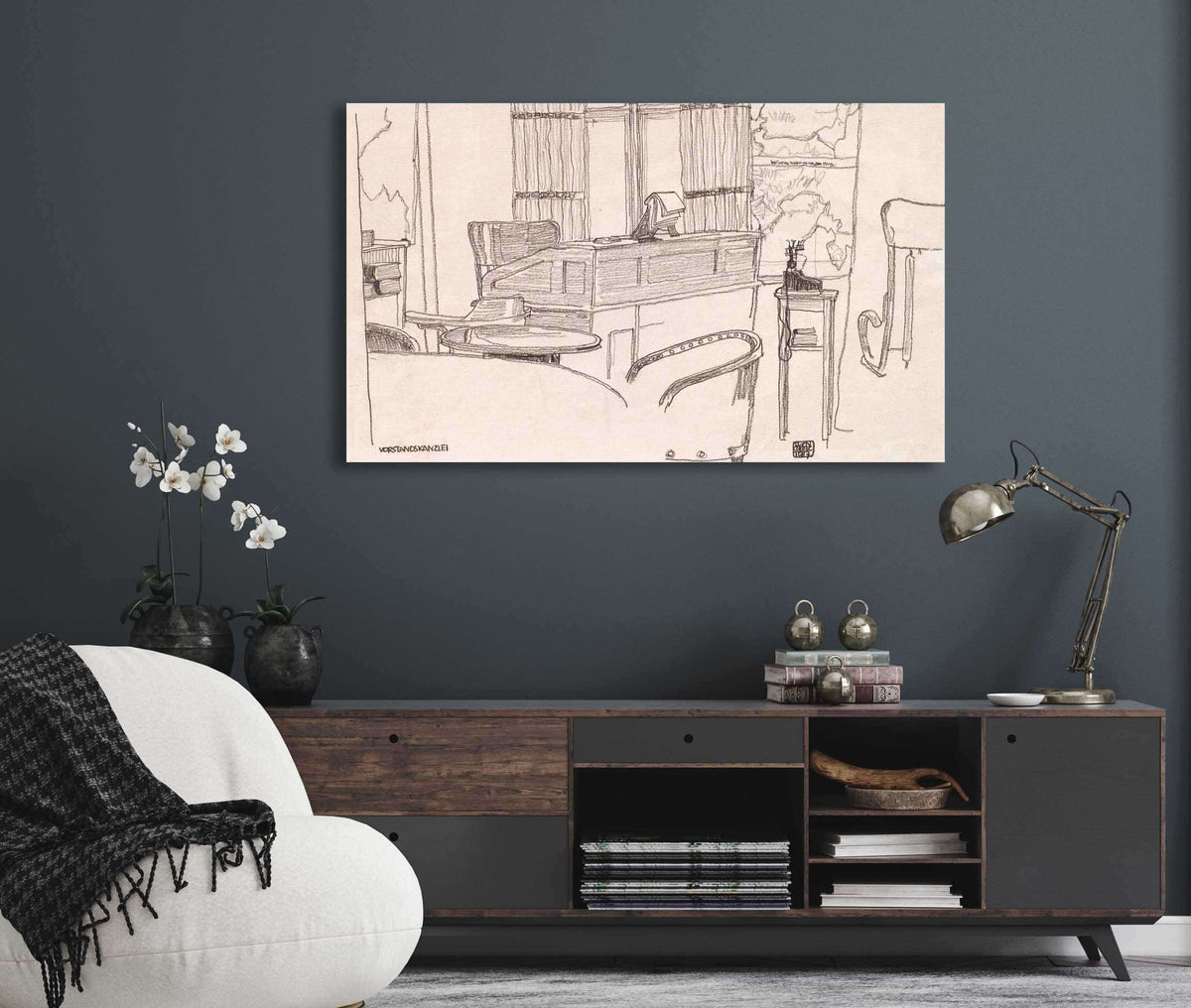 Vorstandskanzlei Der K U K Konsumanstalt Wien by Egon Schiele